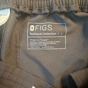 Figs Black Technical Collection Pants